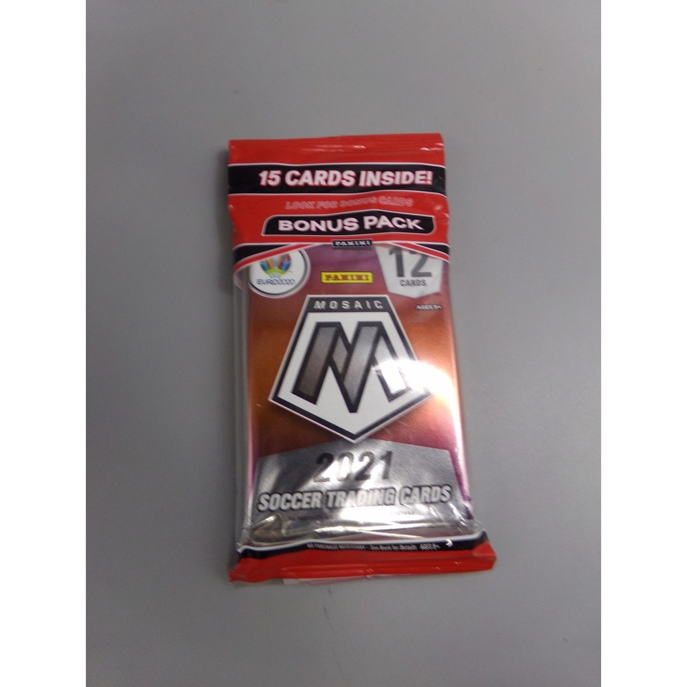 Lot of 4 2021 Panini Mosaic Soccer Trading Cards Bonus Pack 15 Cards Inside